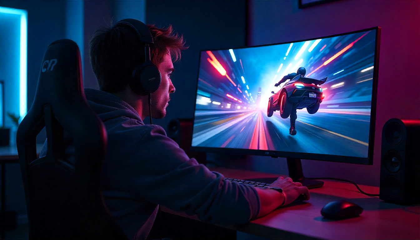 Monitor Curvo 1500R Sceptre: Inmersión Total para Gamers con 98% sRGB, Adaptive Sync